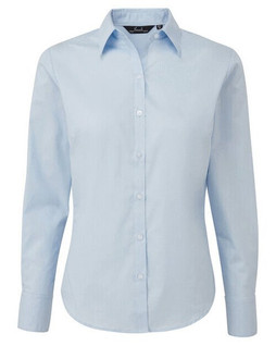 Premier Workwear PR300 - Elegant Womens Long Sleeve Poplin Blouse with Feminine Fit