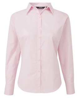 Premier Workwear PR300 - Elegant Womens Long Sleeve Poplin Blouse with Feminine Fit