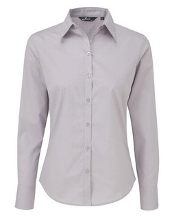 Premier Workwear PR300 - Elegant Womens Long Sleeve Poplin Blouse with Feminine Fit