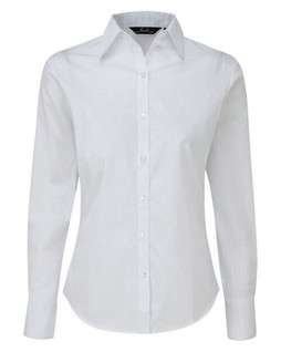 Premier Workwear PR300 - Elegant Womens Long Sleeve Poplin Blouse with Feminine Fit
