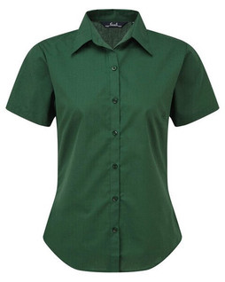 Premier Workwear PR302 - Elegant Womens Short Sleeve Poplin Blouse