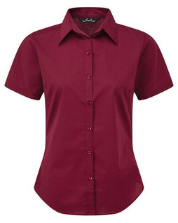 Premier Workwear PR302 - Elegant Womens Short Sleeve Poplin Blouse
