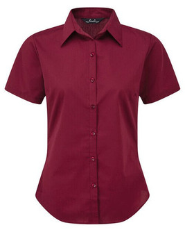 Premier Workwear PR302 - Elegant Women's Short Sleeve Poplin Blouse