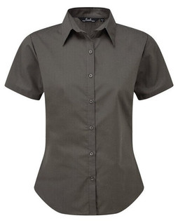 Premier Workwear PR302 - Elegant Womens Short Sleeve Poplin Blouse