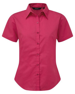 Premier Workwear PR302 - Elegant Womens Short Sleeve Poplin Blouse