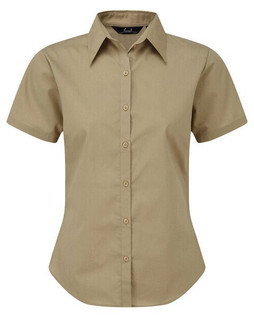 Premier Workwear PR302 - Elegant Womens Short Sleeve Poplin Blouse
