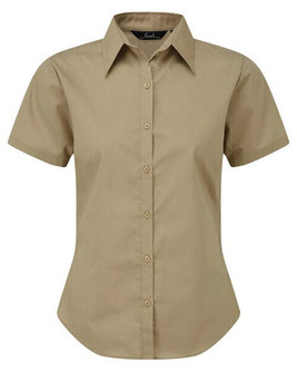 Premier Workwear PR302 - Elegant Women's Short Sleeve Poplin Blouse