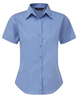 Premier Workwear PR302 - Elegant Womens Short Sleeve Poplin Blouse