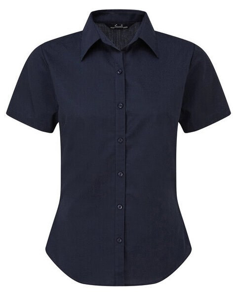 Premier Workwear PR302 - Elegant Women's Short Sleeve Poplin Blouse