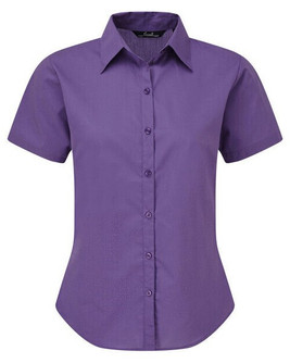 Premier Workwear PR302 - Elegant Women's Short Sleeve Poplin Blouse