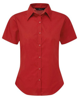 Premier Workwear PR302 - Elegant Womens Short Sleeve Poplin Blouse