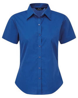 Premier Workwear PR302 - Elegant Women's Short Sleeve Poplin Blouse