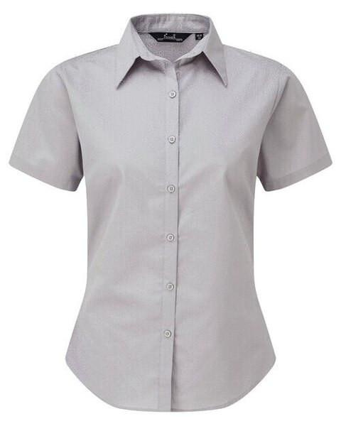 Premier Workwear PR302 - Elegant Women's Short Sleeve Poplin Blouse