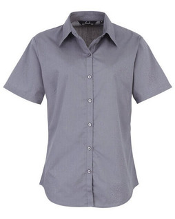 Premier Workwear PR302 - Elegant Womens Short Sleeve Poplin Blouse