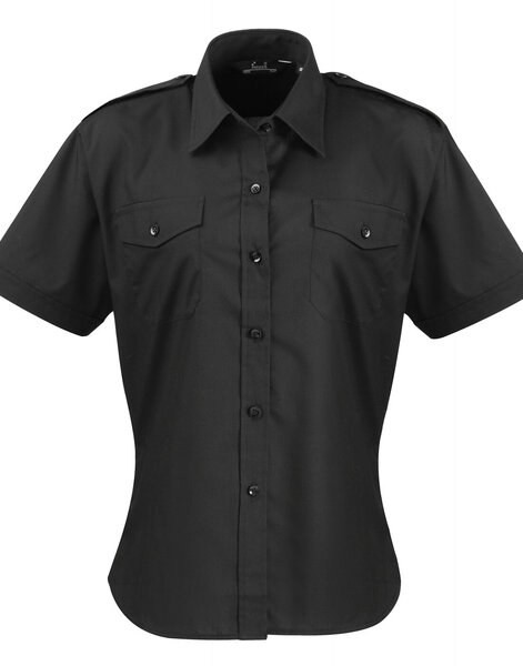 Premier Workwear PR312 - Women's Short Sleeve Professional Pilot Shirt