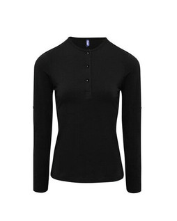 PREMIER WORKWEAR PR318 - LADIES LONG JOHN ROLL SLEEVE TEE
