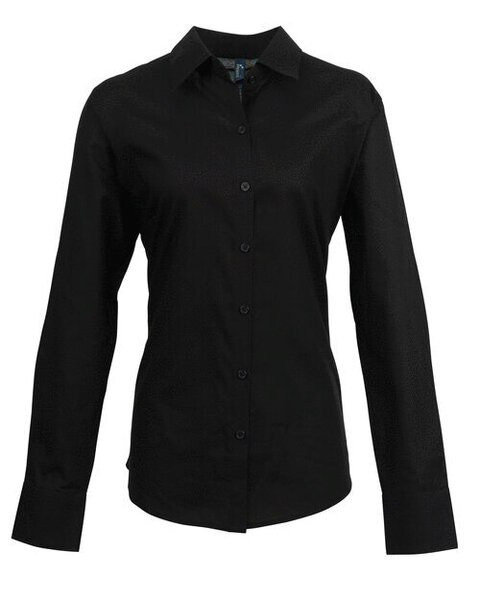 PREMIER WORKWEAR PR334 - LADIES LONG SLEEVE SIGNATURE OXFORD BLOUSE