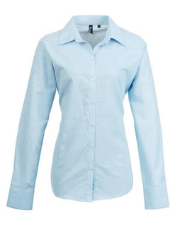 PREMIER WORKWEAR PR334 - LADIES LONG SLEEVE SIGNATURE OXFORD BLOUSE