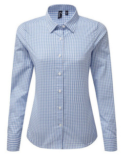 Premier Workwear PR352 - Womens Long Sleeve Maxton Checkered Shirt