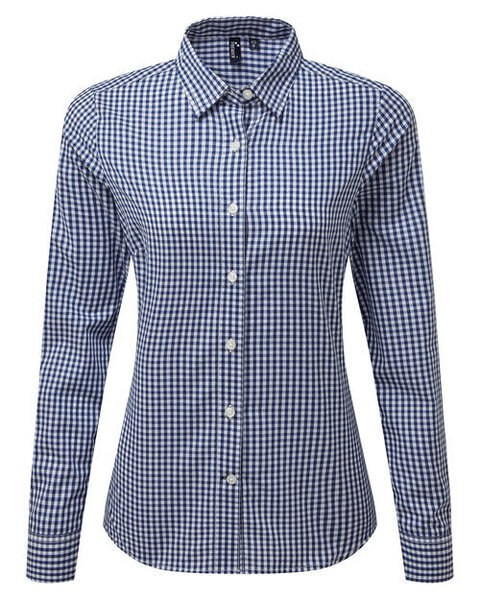 Premier Workwear PR352 - Women's Long Sleeve Maxton Checkered Shirt