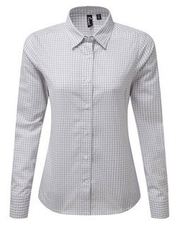 Premier Workwear PR352 - Womens Long Sleeve Maxton Checkered Shirt