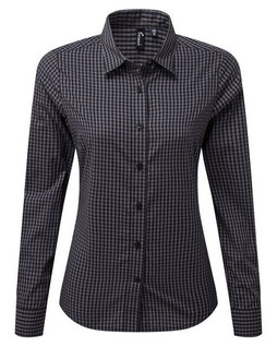 Premier Workwear PR352 - Womens Long Sleeve Maxton Checkered Shirt