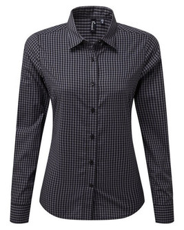 Premier Workwear PR352 - Women's Long Sleeve Maxton Checkered Shirt