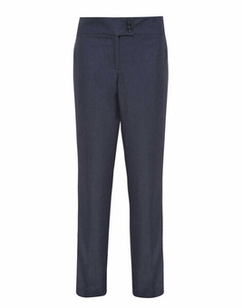 Premier Workwear PR536 - Elegant Black Straight Leg Trousers with Deep Waistband