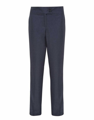 Premier Workwear PR536 - Elegant Black Straight Leg Trousers with Deep Waistband