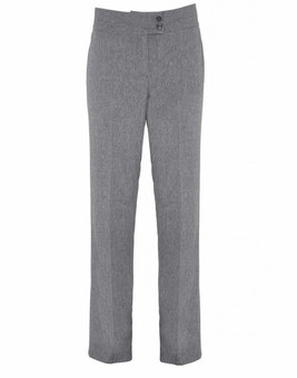 Premier Workwear PR536 - Elegant Black Straight Leg Trousers with Deep Waistband