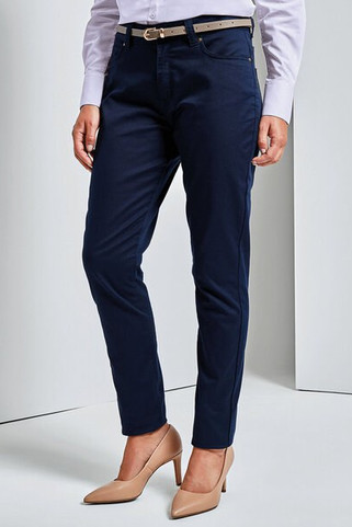 Premier Workwear PR570 - Womens Stretch Performance Chino Jeans with Pockets