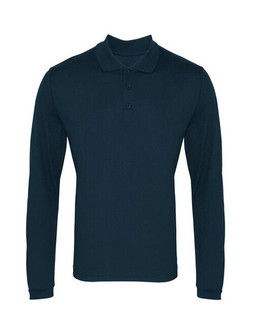 Premier Workwear PR617 - Mens Long Sleeve Moisture-Wicking Polo Shirt