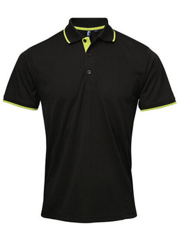 Premier Workwear PR618 - Men's Moisture-Wicking Contrast Polo Shirt