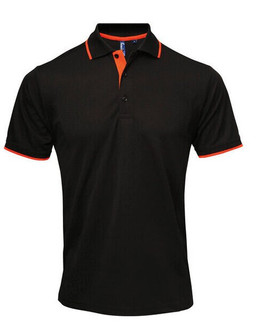 Premier Workwear PR618 - Men's Moisture-Wicking Contrast Polo Shirt