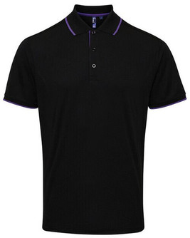 Premier Workwear PR618 - Men's Moisture-Wicking Contrast Polo Shirt