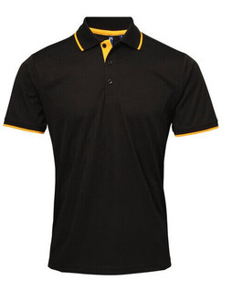 Premier Workwear PR618 - Mens Moisture-Wicking Contrast Polo Shirt