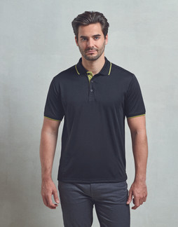 Premier Workwear PR618 - Mens Moisture-Wicking Contrast Polo Shirt