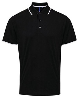 Premier Workwear PR618 - Mens Moisture-Wicking Contrast Polo Shirt