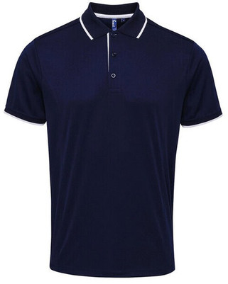 Premier Workwear PR618 - Mens Moisture-Wicking Contrast Polo Shirt
