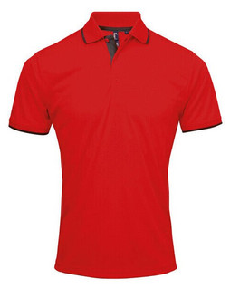Premier Workwear PR618 - Mens Moisture-Wicking Contrast Polo Shirt