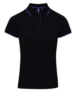 Premier Workwear PR619 - Womens Moisture-Wicking Contrast Polo Shirt
