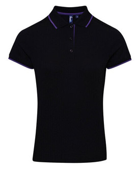Premier Workwear PR619 - Women's Moisture-Wicking Contrast Polo Shirt