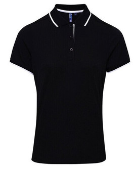 Premier Workwear PR619 - Women's Moisture-Wicking Contrast Polo Shirt