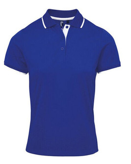Premier Workwear PR619 - Women's Moisture-Wicking Contrast Polo Shirt