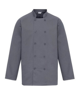Premier Workwear PR657 - Professional Long Sleeve Chefs Jacket with Mandarin Collar