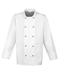 Premier Workwear PR661 - Professional Long Sleeve Chefs Jacket with Studs