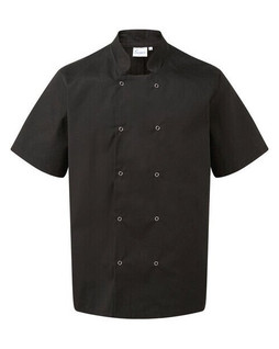 Premier Workwear PR664 - Professional Chefs Short Sleeve Stud Jacket