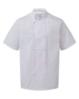 Premier Workwear PR664 - Professional Chefs Short Sleeve Stud Jacket