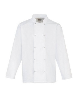 Premier Workwear PR665 - Professional Chef's Long Sleeve Studded Jacket
