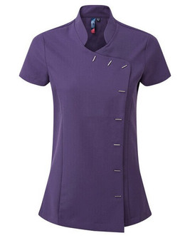 Premier Workwear PR682 - Elegant Orchid Spa Tunic with Mandarin Collar